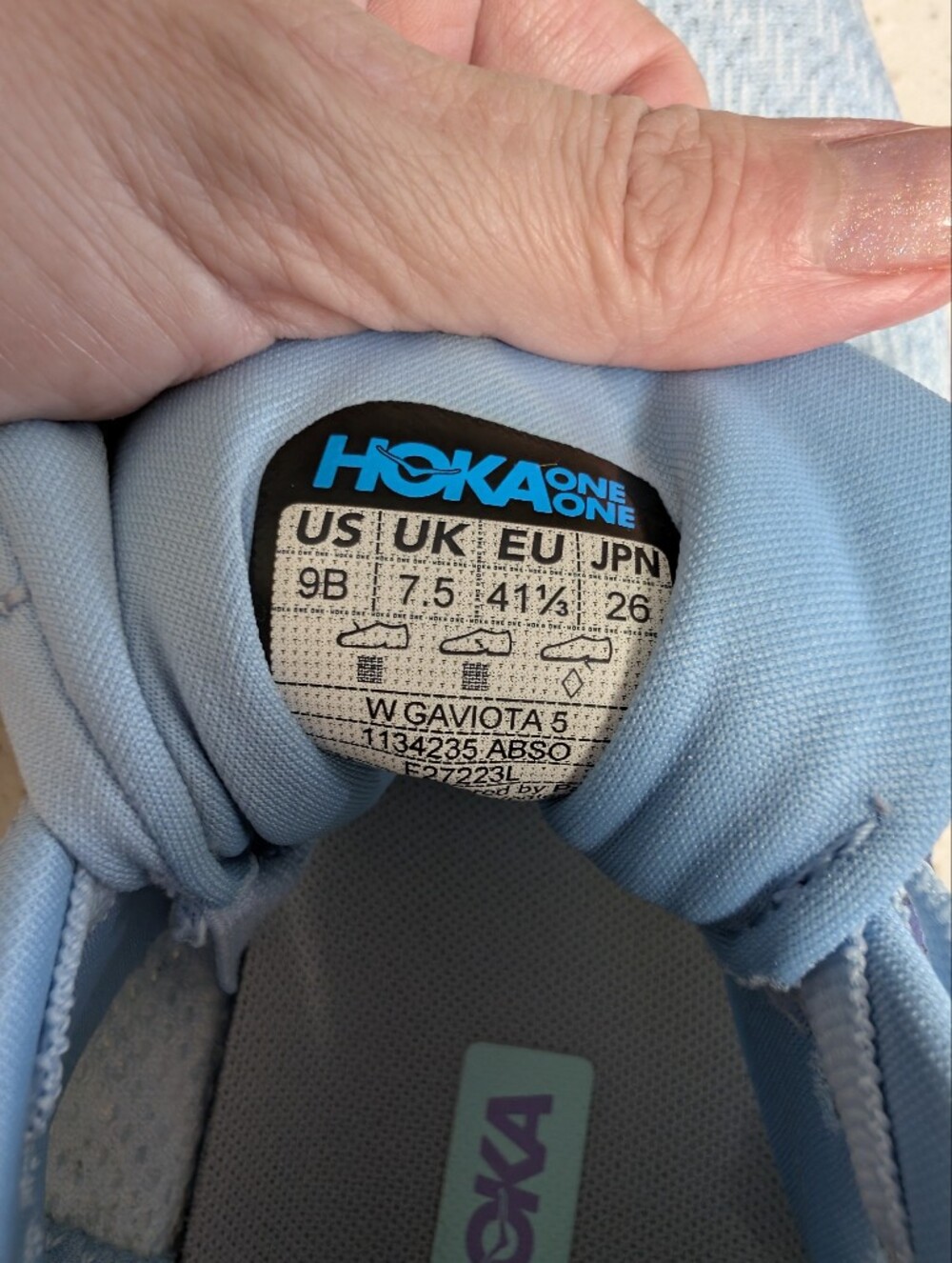 Hoka Women's Light Blue Pastel Running Shoes - Mint & Lavender Accents - Picture 9 of 13